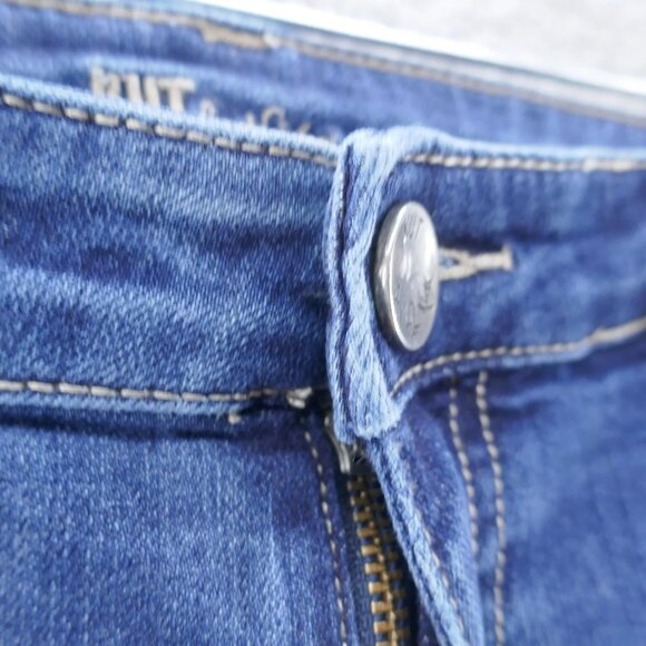 Kut from the Kloth Womens Catherine Boyfriend Jeans 4 Blue Mid Rise Distressed - Picture 4 of 11